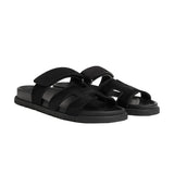 Hermes black suede